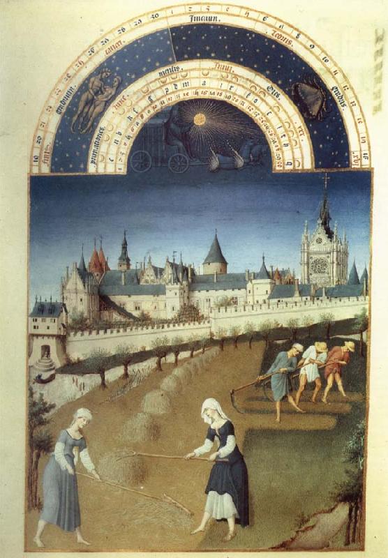 unknow artist Heuernte vor der Ile de la Cite mit der Sainte Chapell oil painting image